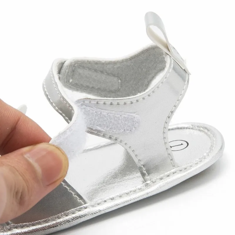 Baby Girl Sandals Newborn Baby Summer Cute Cat Soft Soled Golden Princess Fashion Infant Girl Sandals New Baby Shoes