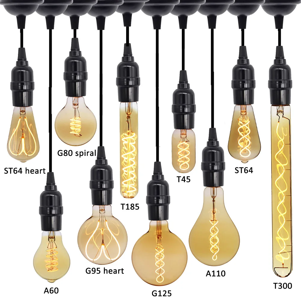 

TIANFAN Led Bulbs Vintage Light Bulbs Led Filament 110V/130V,220/240V 4W E27 Decorative Light Bulb Edison Bulb