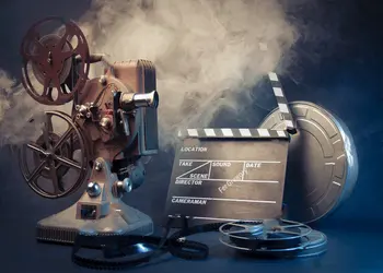 

old Filmmaking Scene Lighting vintage hollywood theme Background Vinyl cloth High quality Computer print wall backdrops