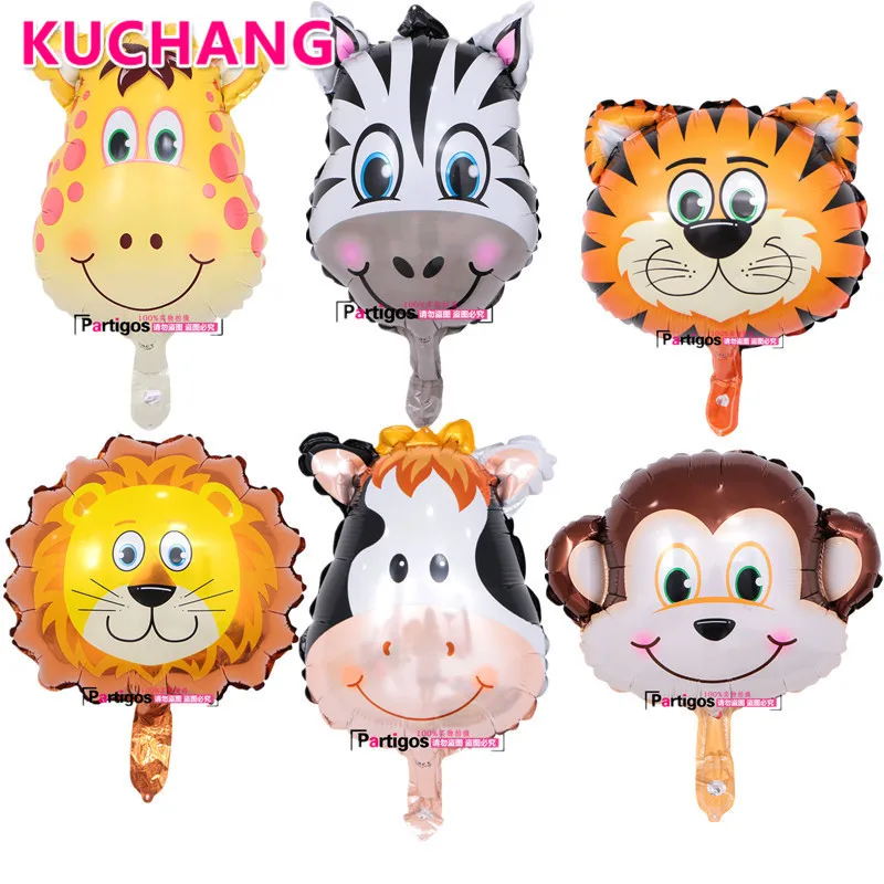 50 unids/lote ezmini León mono mariquita vaca cabeza Animal lámina Globos niños cumpleaños granja zoológico tema Fiesta decoraciones juguetes aire Globos 50 unids/lote ezmini León mono mariquita vaca cabeza Animal lámina Globos niños cumpleaños granja zoológico tema Fiesta decoraciones juguetes aire Globos