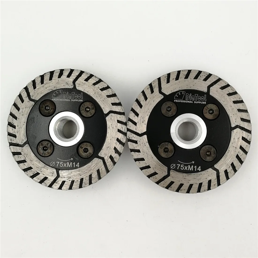 DIATOOL 2pcs Diamond Dual Saw Blade Diameter 75MM 115MM 125MM Cutting