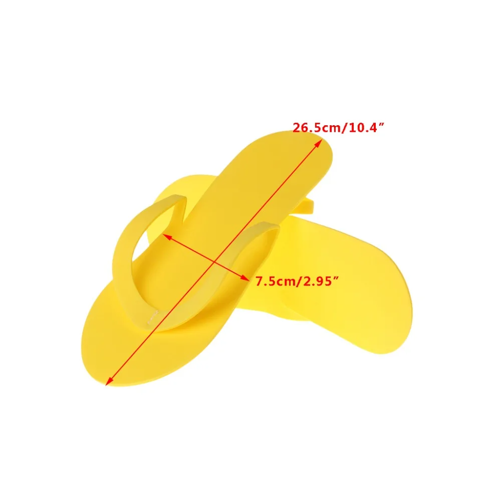 12 пар, домашние одноразовые Тапочки для педикюра, салон, отель, шлепанцы из пеноматериала, новинка 26,5x7,5 см