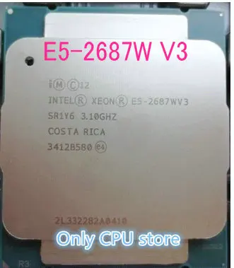 E5-2687WV3 Intel Xeon E5 2687WV3 3,1 ГГц 10-ядерный Натяжной канат длиной 25 м Кэш E5 2687W V3 FCLGA2011-3 160W