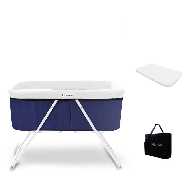 Baby Portable Bassinet Bed Crib Foldable Soft Breathable Baby Crib