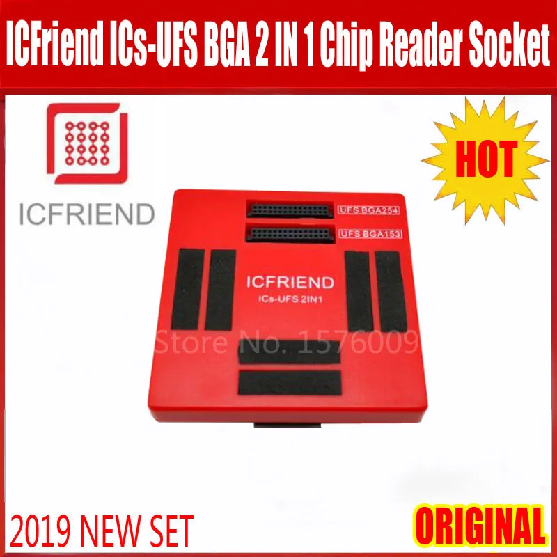 Новейший UFS разъем адаптера ICFriend ICs-UFS 2в1 поддержка UFS BGA254 BGA153 с легкий JTAG плюс коробка