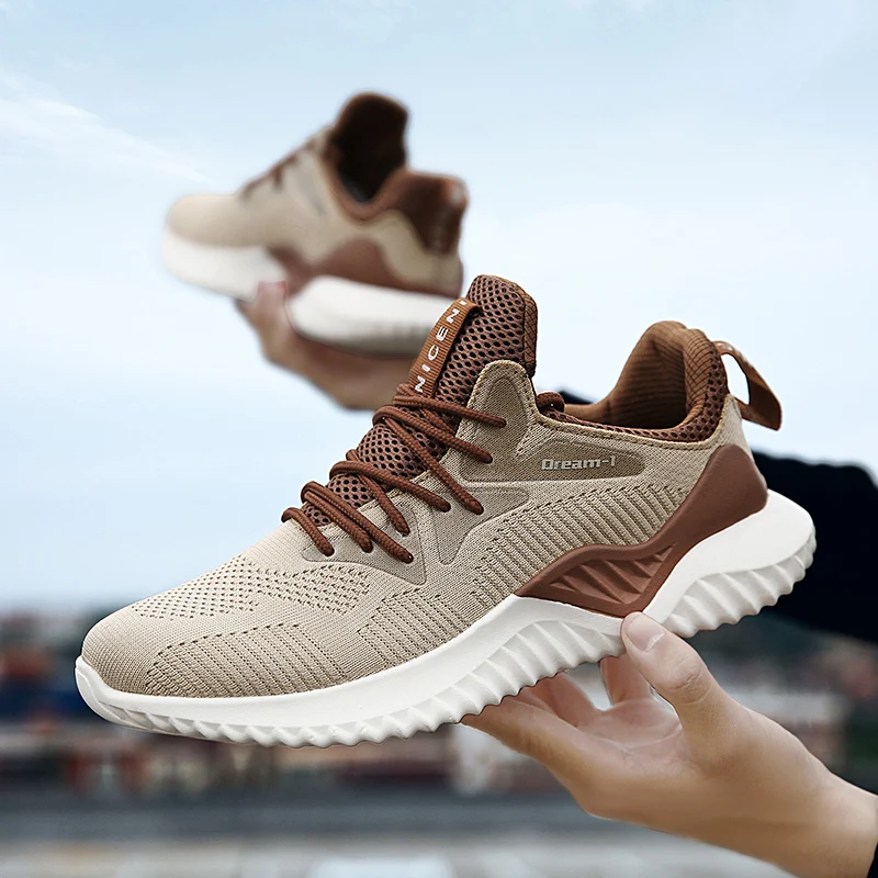 

2019 Hot sale 39-46 Men Running Shoes Men Lace-up Athletic Trainers Sports Male Sports Shoes Outdoor Walking Sneakers Shoes