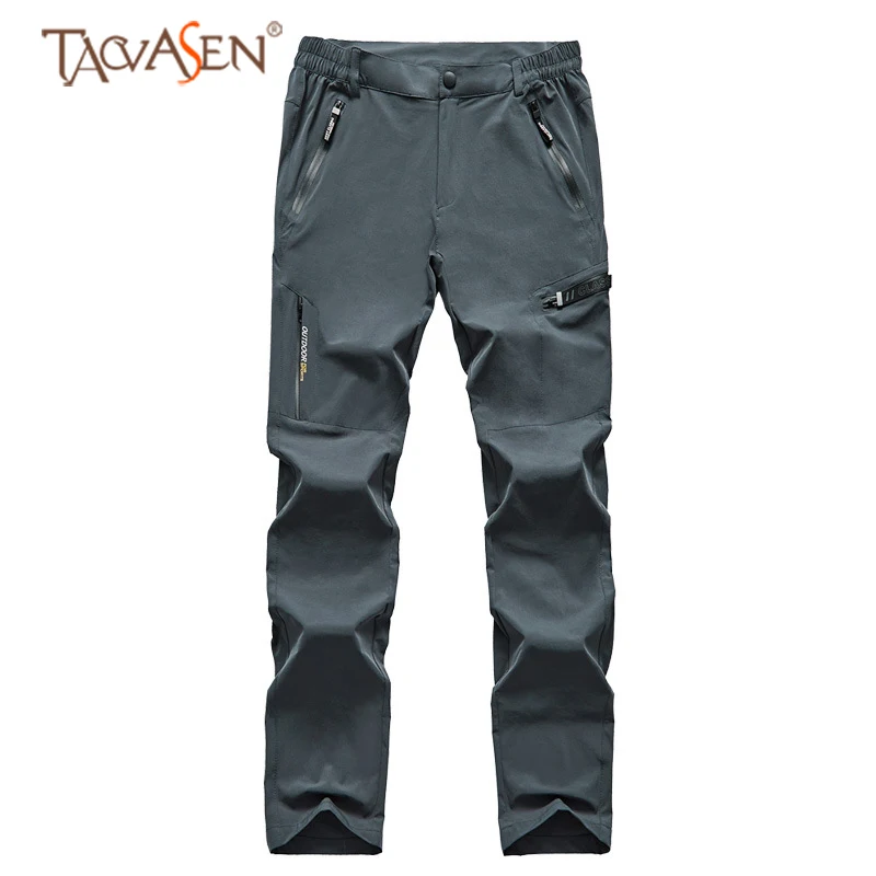 

TACVASEN Outdoor Pants Hiking Trousers Quick Dry Pants Multi Pocket Trekking Trousers Lightweight Climbing Pants Sports Trousers