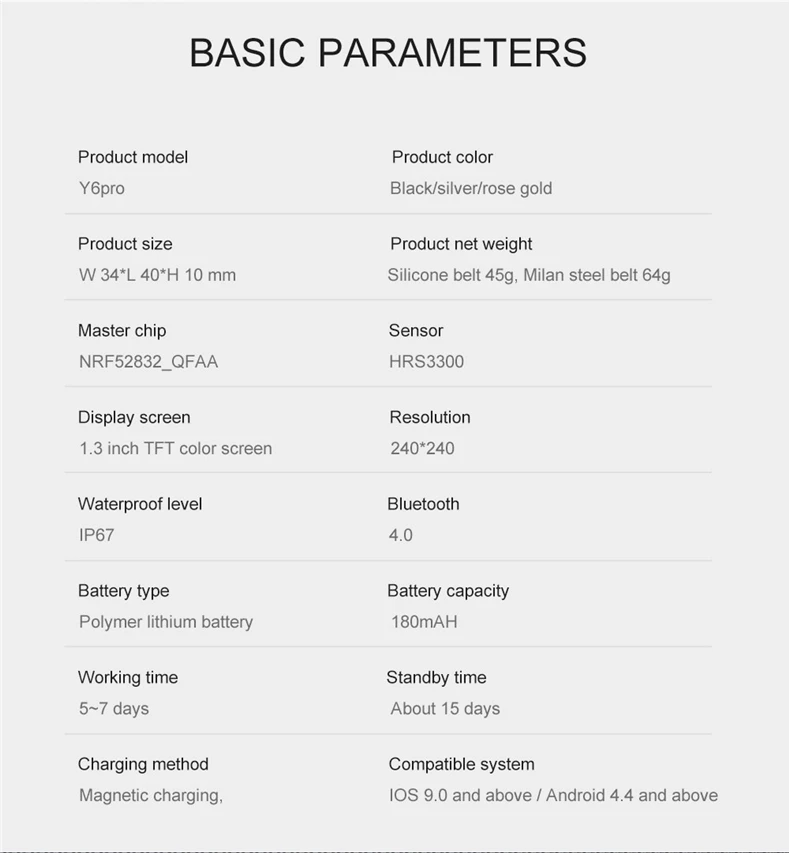 Умные часы Y6 pro, шагомер, спортивный браслет для фитнеса, кровяное давление, пульсометр, умные часы, мониторинг шагов, шагомер, браслет