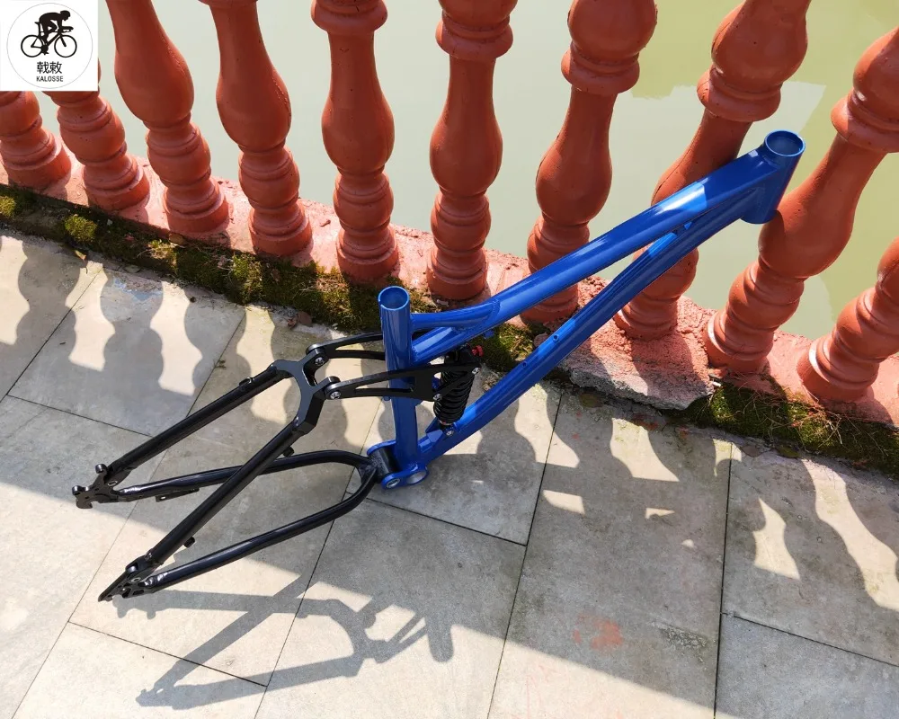 Perfect Kalosse oil spring suspension soft-tail  mountain  bike frame  190mm travel  26inch  Mountain bike frame 3