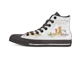 

Little Prince Fox Casual High Top Canvas shoes sneakers For Drop shipping