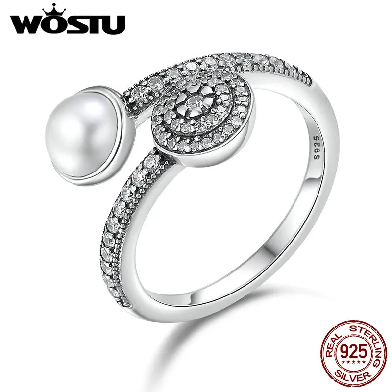 

WOSTU New Arrival Real 925 Sterling Silver Luminous Glow Rings For Women Authentic Fine Jewelry Gift XCH7640