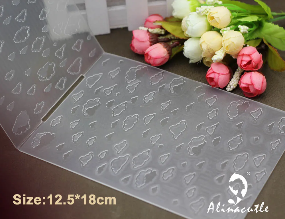 12 5*18 см пластиковая тиснение папка alinaccraft cloud DIY альбом украшения бумаги ремесло