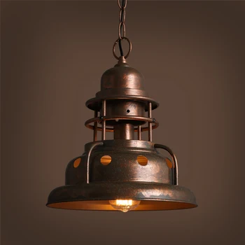 

LOFT American country retro do old industrial wind out off the headlights single Restaurant Bar Cafe personality chandelier