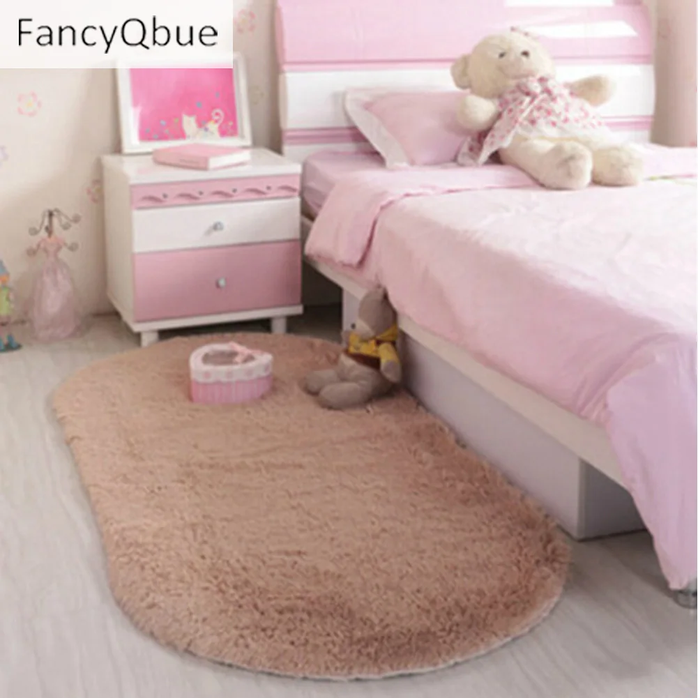 1PC Super Magic Slip-Resistant Pad Soft Room Oval Carpet Floor Tapis Salon Mats 40*60CM/30*50CM