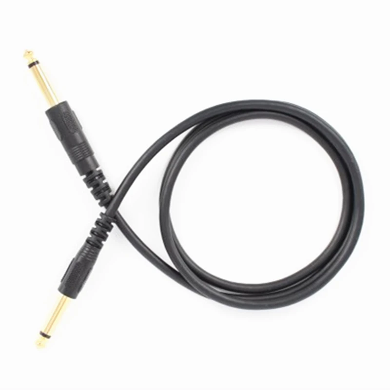 Rankman Gold Plated 6.35mm Jack Male AUX Cable Audio Line for Mixer Amplifier Microphone Guitar