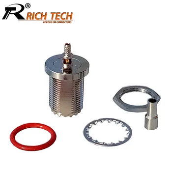 

10pcs RF Connector UHF Female Jack Wire Connector for Coaxial Cable RG316 RG178 Wholesale