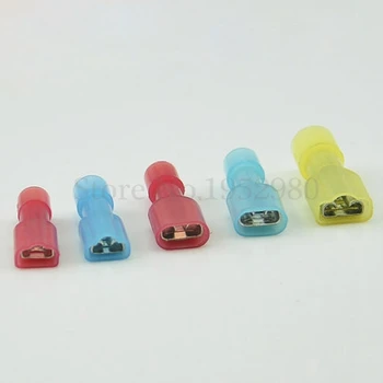 

1000PCS Nylon Insulated Female Spade Connectors FDFD1.25-250 Crimp Terminals for 22-16AWG