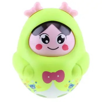 

Baby Funny Plastic Rattles Toys Nodding Tumbler Doll with Bell Music Baby Educational Development Toys