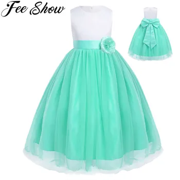 

Flower Girls Dresses For Girls Clothes Princess Wedding Dress Teenager Christmas Costume Vestidos Teens Children Kids Ceremonies