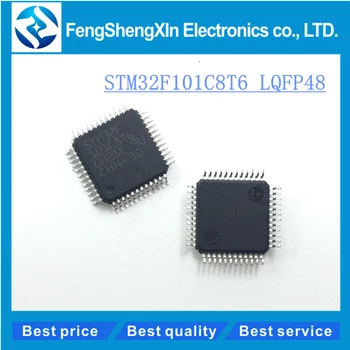 

10pcs/lot STM32F101C8T6 LQFP-48 NEW ORIGINAL IC MCU 32BIT 64KB FLASH 48LQFP STM32 F101C8T6