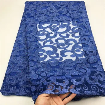 

Blue Lace Fabric Women Flower Tulle African Lace Fabric High Quality Lace African Tulle Lace Fabric CHYF2-4