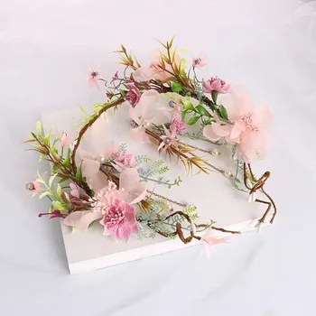 

Bride's headdress wedding Super daffodils garland head hair ornaments wedding bride hair accessories