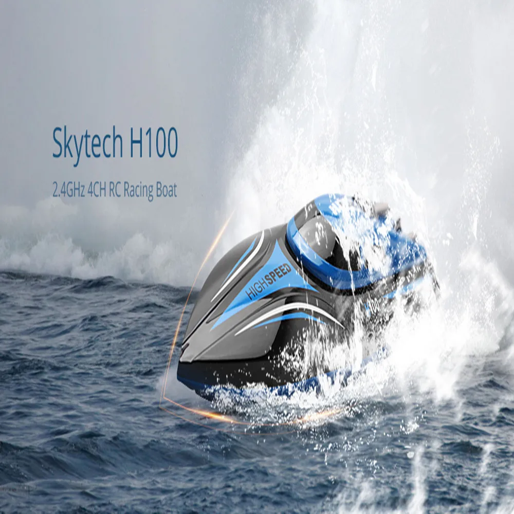 30 км/ч Skytech H100 беспроводные радиоуправляемые лодки 2 4 ГГц канала 180 градусов