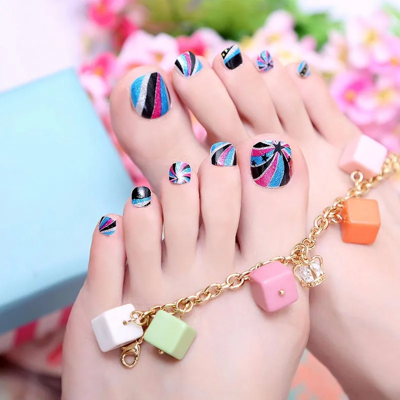 toe foil stickers manicure decals jamberry nail wraps art template
