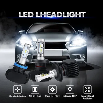 

Muxall Super bright Auto 8000LM Headlight lamp Car LED Headlight Auto Bulbs S1 H1 H3 H4/9003/HB2 Hi/Lo H7 H11 9004 9005 9006