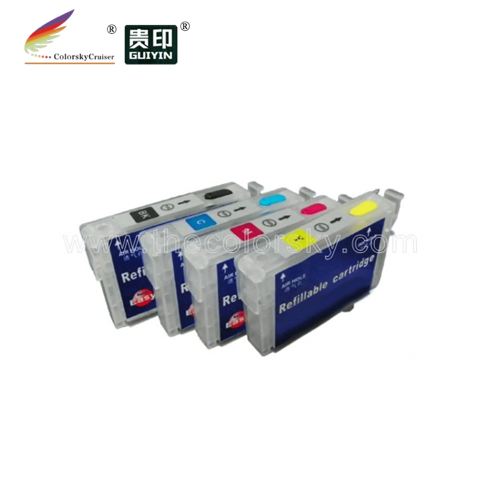 

(RCE1271) refill ink cartridge for Epson T1271-T1274 T127 T 127 BK/C/M/Y Workforce 635 60 840 (with ARC chip)