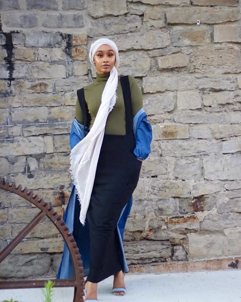 Модная женская юбка с поясом, комбинезон, платье, мусульманская нижняя часть, длинные юбки, юбка-карандаш, Рамадан, вечерние, для культа, мусульманская одежда