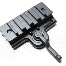 10 шт./Пикатинни алюминиевый ткацкий рельс база Охотничьи аксессуары Тактический QD быстросъемный адаптер Монтажная База 20 мм рельс