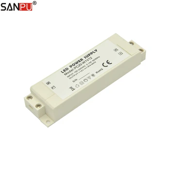 

SANPU 20W LED Driver 12VDC Dustproof IP44 Plastic Shell Switching Mode Power Supply 12 Volt SMPS AC-DC 12V Transformer Converter
