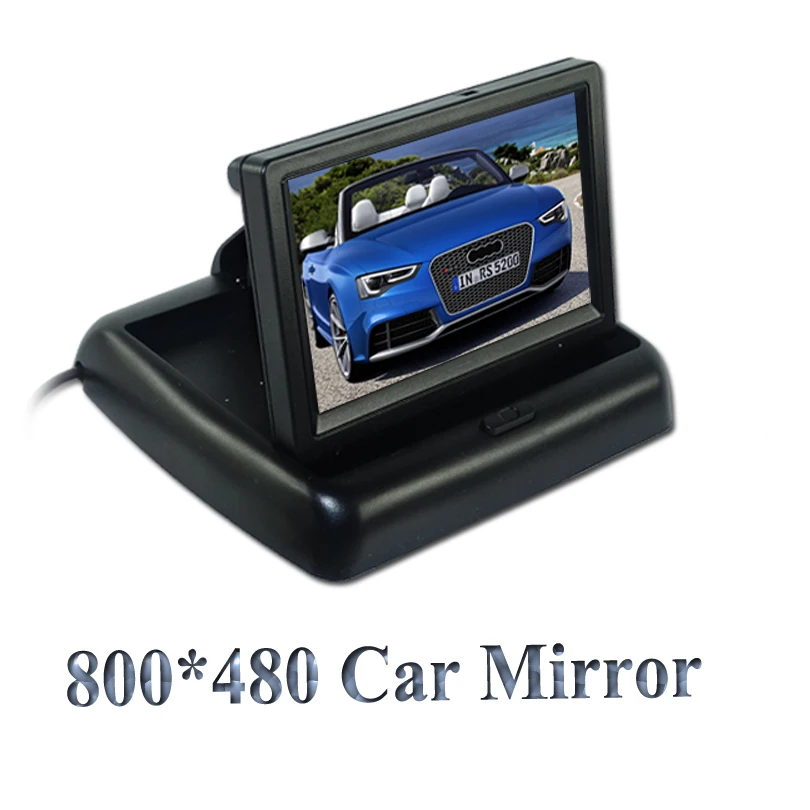 Factory sell Rear View Camera Parking 2ch Video 4 3 Foldable Tft Lcd Color Camera Rearview