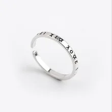 Retro Exquisite Original Jewelry 925 Sterling Silver Greek Opening Thai Silver Wild Ring SR48