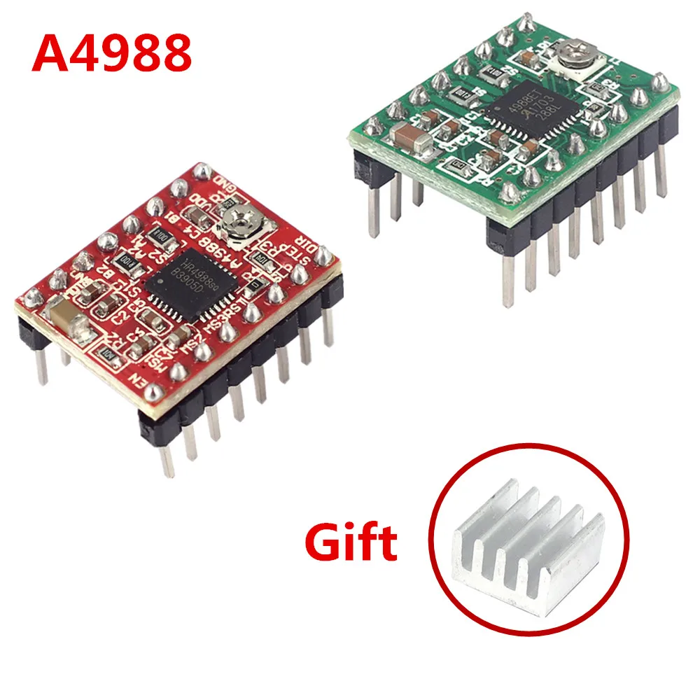 3d принтеры запчасти RepRap A4988 шаговые двигатели Драйвер модуль с радиатором Stepstick
