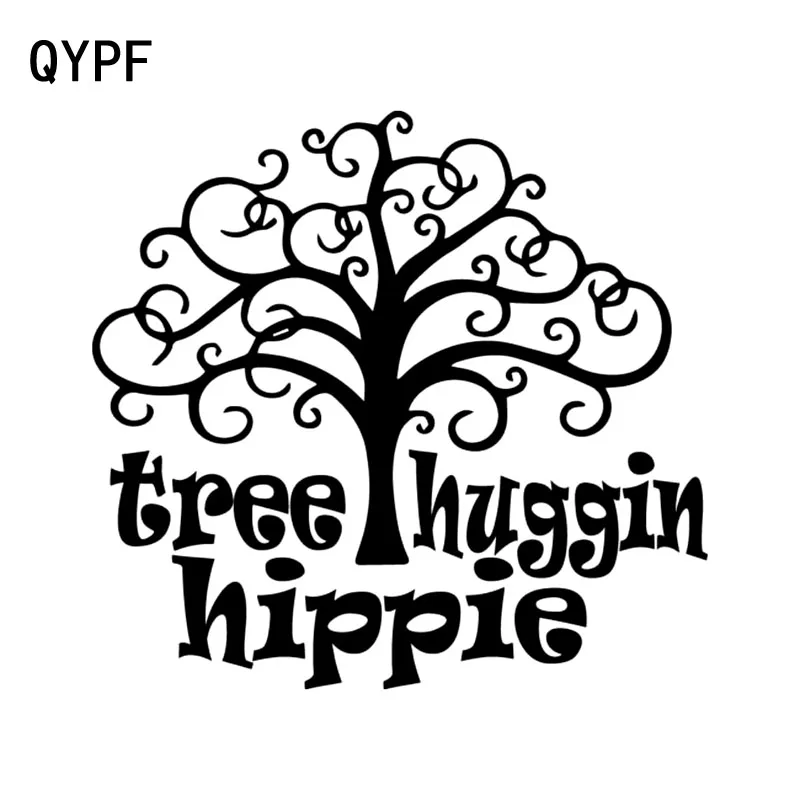 

QYPF 17.5cm*16.3cm Delicate Personalized Tree Translucent Vivid Vinyl Car Sticker Durable Window Decal C18-0446