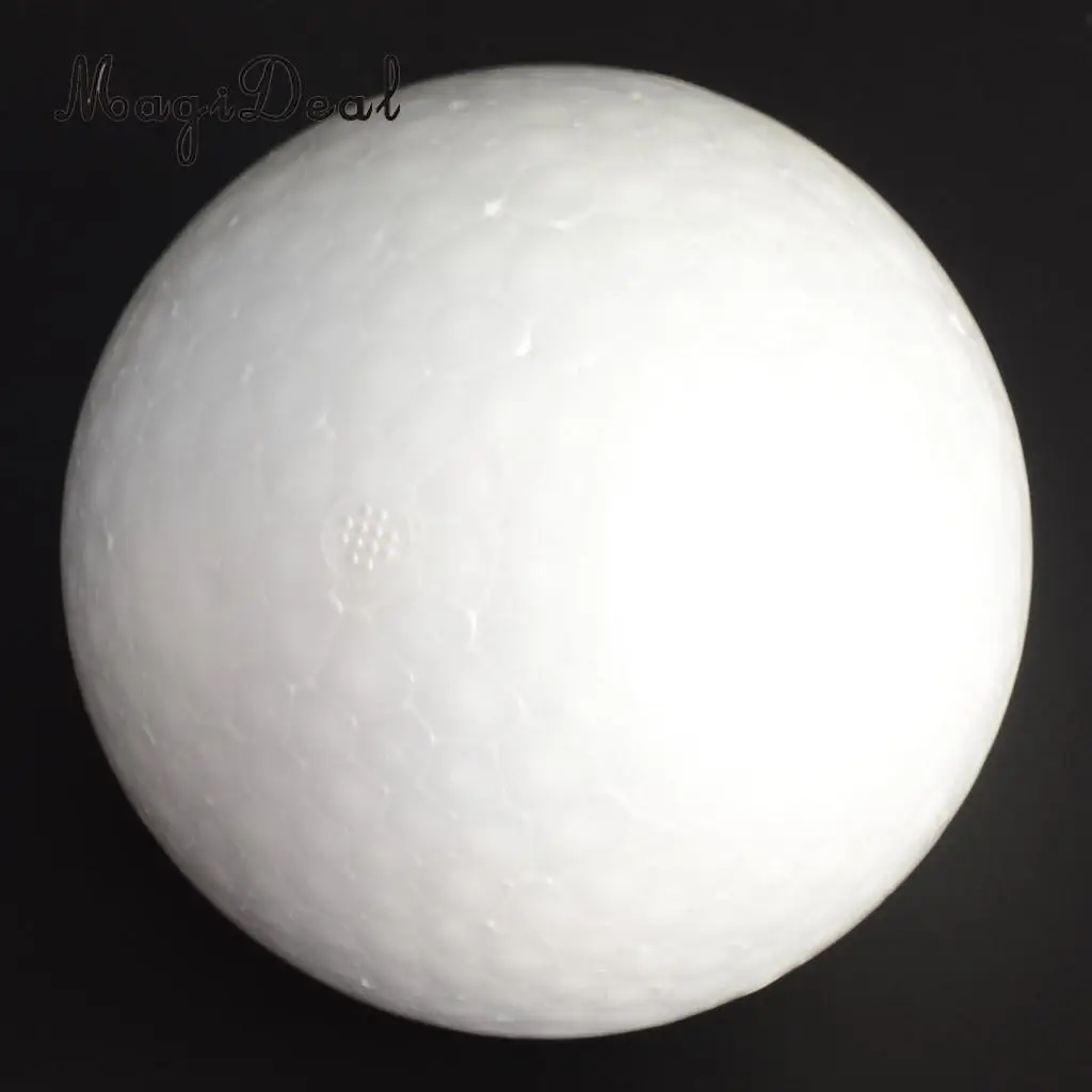 1 Piece Round Solid Polystyrene Styrofoam Foam Ball for Wedding Craft 150-250 mm DIY Christmas Party Decoration