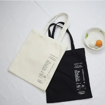 

Fashion Women Men Letter Printing Casual Handbags 2019 New Hot Zipper Soft School Students Book Bag Canvas Bags Shoulder Bags