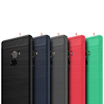 

100pcs/lot For Xiaomi Redmi S2 Brushed Case Soft TPU Anti-scratch Stripe Carbon Fiber Rubber Case For Xiaomi Mi Mix 2S