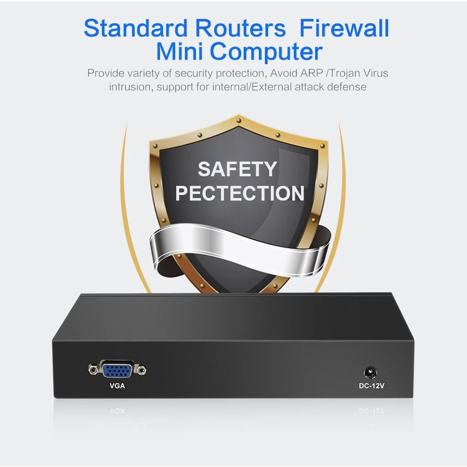 Koop Intel Celeron J1800 Firewall Router 4 Lan Intel I211AT Gigabit Ethernet RJ45 Vga 2 Xusb Mini Pc Windows Server Pfsense