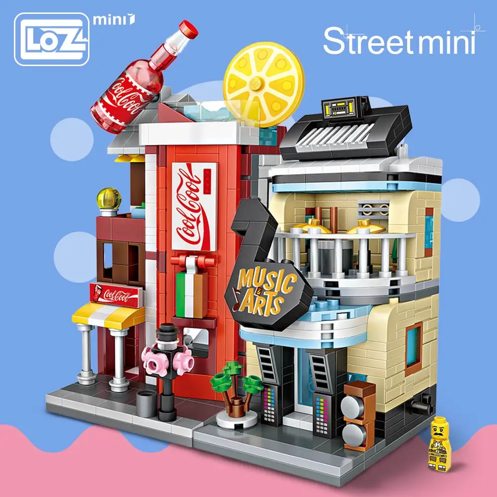 LOZ Mini Bricks Architecture Mini Street Model Store Shop 