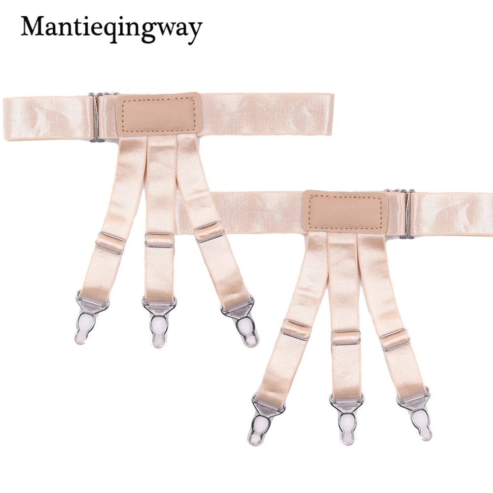 Mantieqingway женская рубашка держатель высокого качества на подтяжках ремни однотонные подтяжки для свадьбы