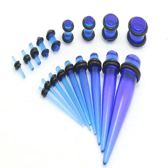 18pcs Set Pack Ear Taper And Plug Stretching Kits Body Piercing 18pcs Set Pack Ear Taper And Plug Stretching Kits Body Piercing Jewelry Price Factory