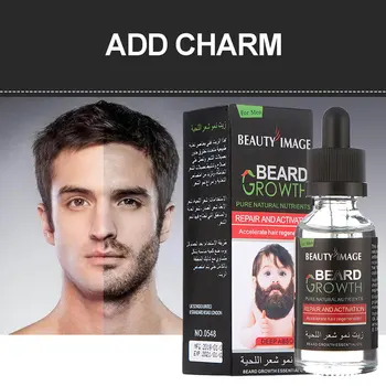 

40ml Sexy Beard Mustache Chest Hair Growth Essence Liquid Thicker Essence Oil Enhancer Moisturizer Thick Lengthening