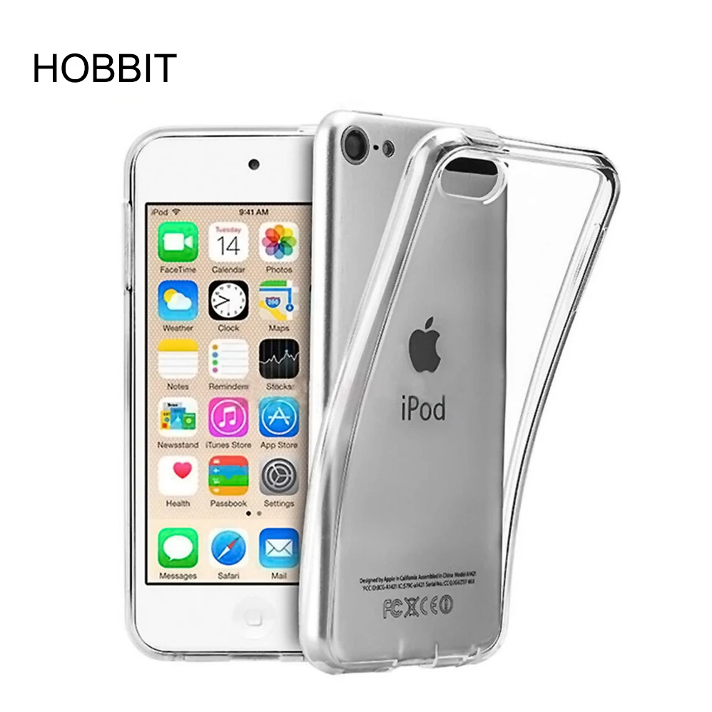 Для Apple iPod Touch 5 / 6 Чехол Мягкий ТПУ силиконовый чехол для задней панели прозрачный