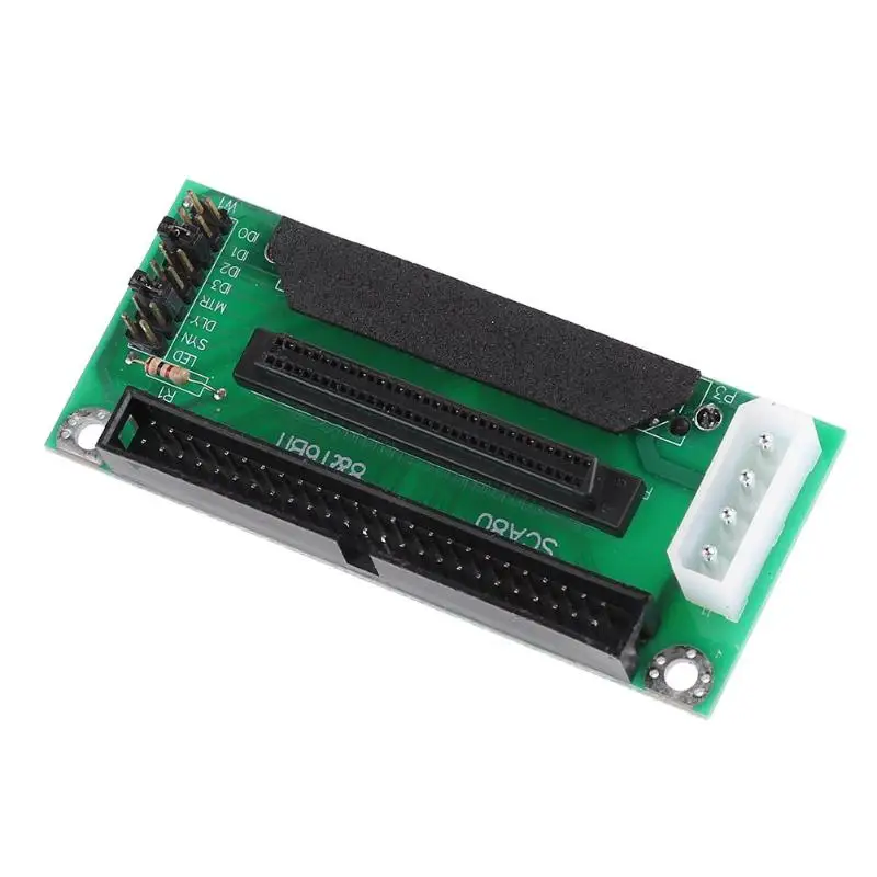 SCSI SCA 80 Pin to 68Pin to 50 Pin IDE адаптер для жесткого диска плата преобразователя карты модуль добавить на карты компьютерные компоненты