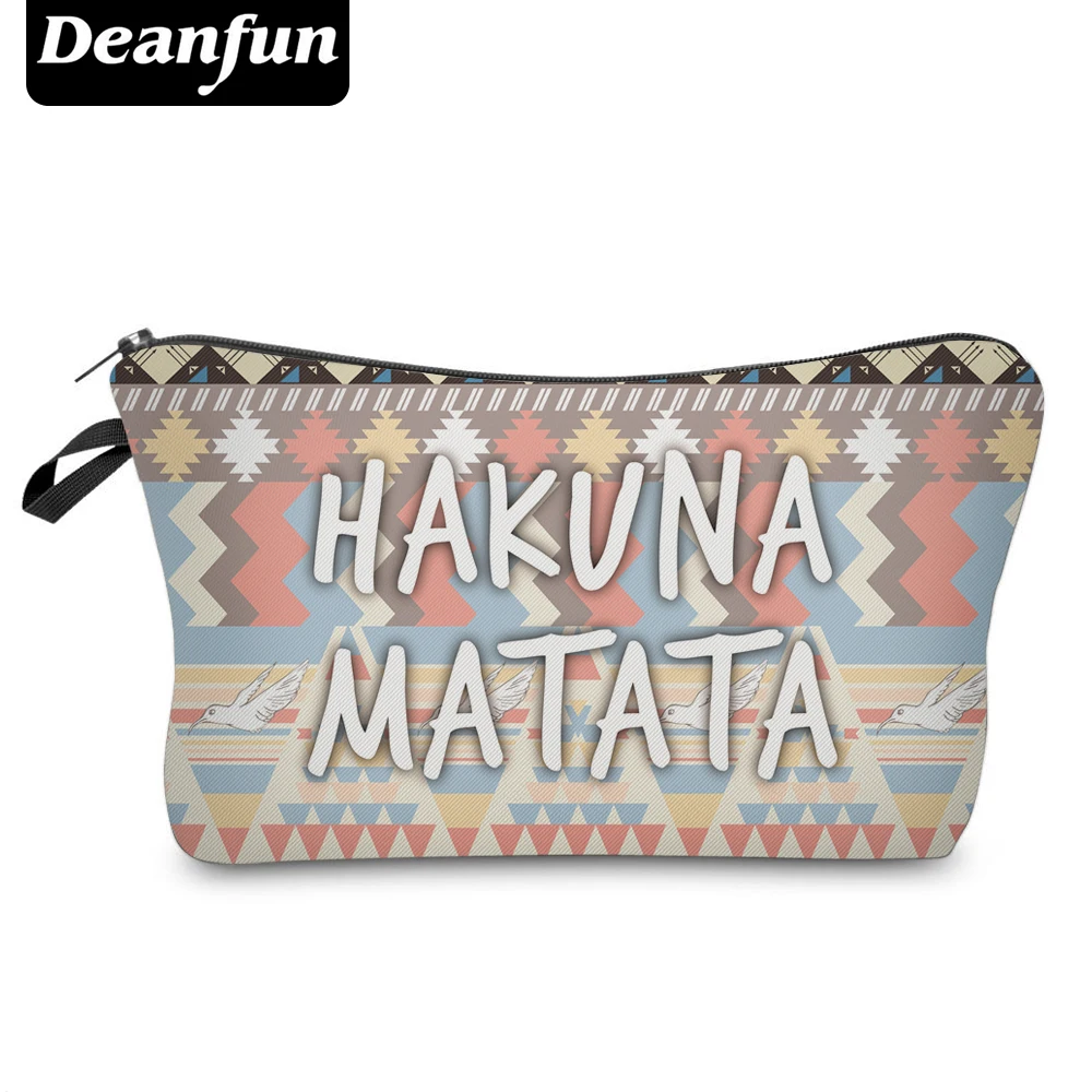 

Deanfun Cosmetic Bags 3D Printed HAKUNA MATATA Women Makeup Storage for Travelling 50113 #