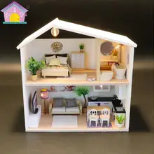 Кукольный дом CASA DE BONECA миниатюрный Diy Puzzle игрушка модель деревянная мебель игрушечные лошадки подарки на день рождения