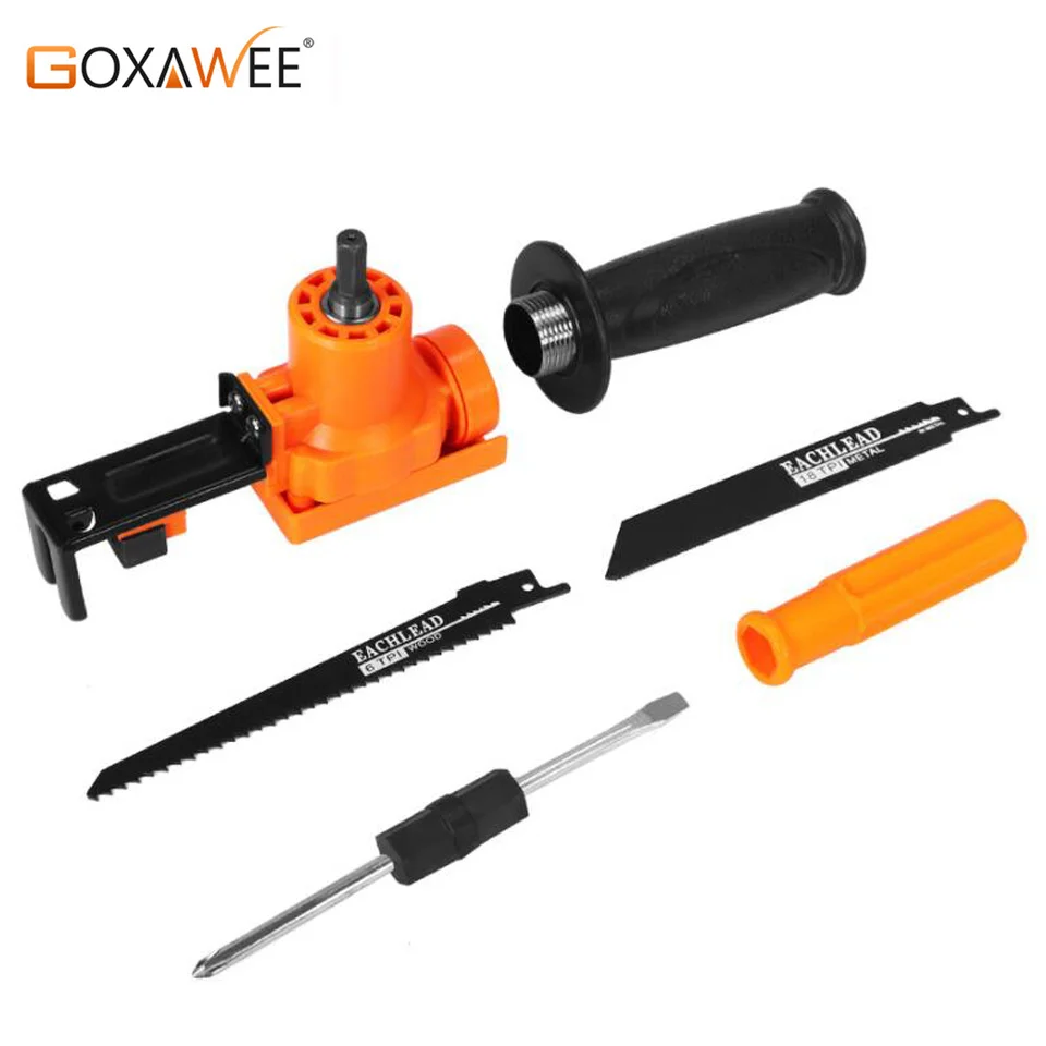 Koop GOXAWEE 6pcs Reciprozaag Elektrische Sabel Zag Reciprozaag Attachment Voor Hout Metaal Kettingzagen Snijden Power Tool
